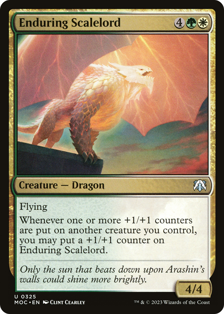 Enduring Scalelord (325) [March of the Machine Commander] - Deck Out Gaming