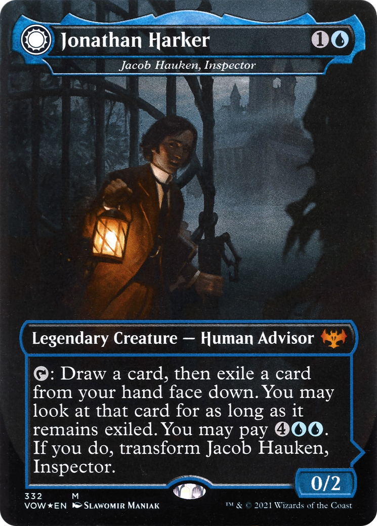 Jonathan Harker - Jacob Hauken, Inspector (332) [Innistrad: Crimson Vow] foil - Deck Out Gaming