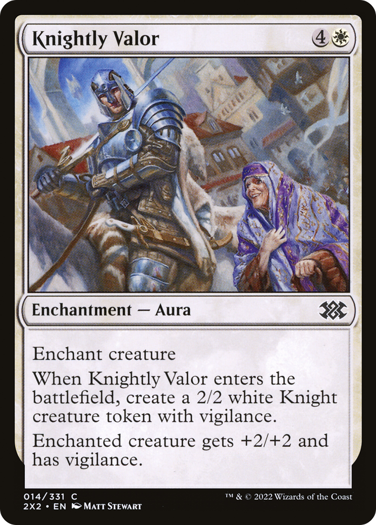 Knightly Valor (14) [Double Masters 2022] - Deck Out Gaming