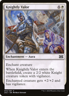 Knightly Valor (14) [Double Masters 2022] foil - Deck Out Gaming