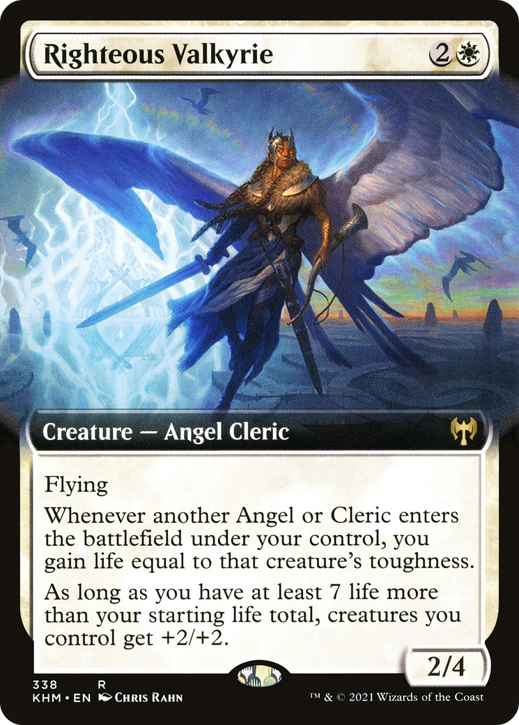 Righteous Valkyrie (Extended Art) (338) [Kaldheim] foil - Deck Out Gaming