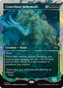 Craterhoof Behemoth (Showcase) (Halo Foil) (414) [Tarkir: Dragonstorm] foil - Deck Out Gaming