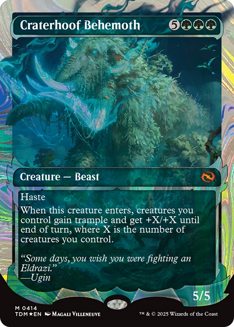 Craterhoof Behemoth (Showcase) (Halo Foil) (414) [Tarkir: Dragonstorm] foil - Deck Out Gaming