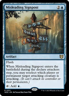 Misleading Signpost (11) [Wilds of Eldraine Commander] - Deck Out Gaming
