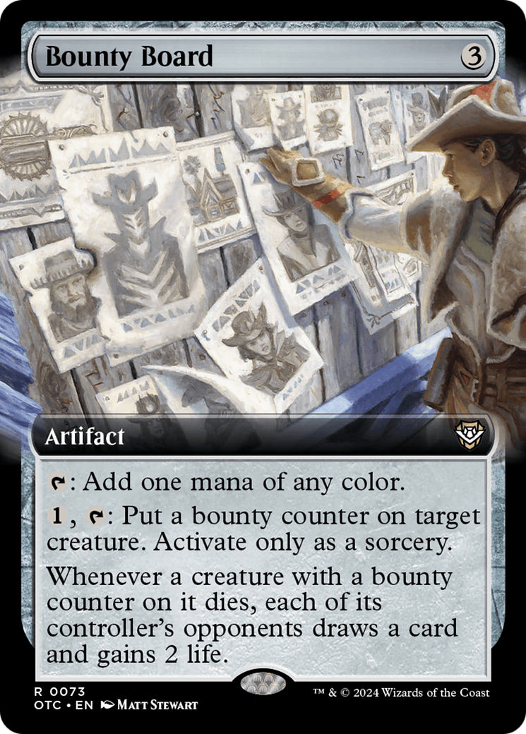 Bounty Board (Extended Art) (73) [Outlaws of Thunder Junction Commander] - Deck Out Gaming