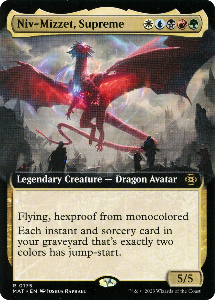 Niv-Mizzet, Supreme (Extended Art) (175) [March of the Machine: The Aftermath] - Deck Out Gaming