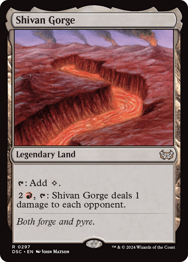 Shivan Gorge (297) [Duskmourn: House of Horror Commander] - Deck Out Gaming