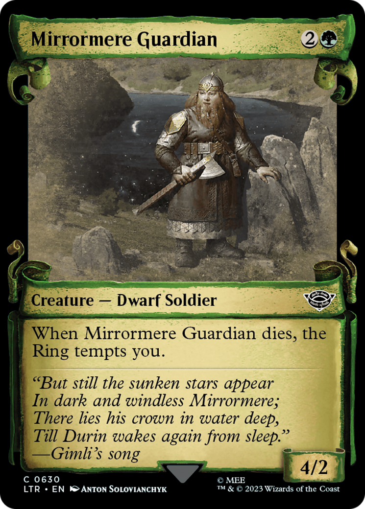 Mirrormere Guardian (Showcase Scrolls) (630) [The Lord of the Rings: Tales of Middle-earth] foil - Deck Out Gaming