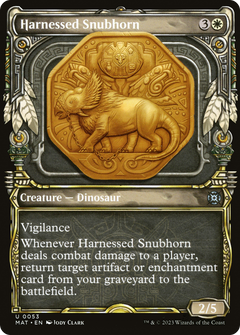 Harnessed Snubhorn (Showcase) (53) [March of the Machine: The Aftermath] - Deck Out Gaming