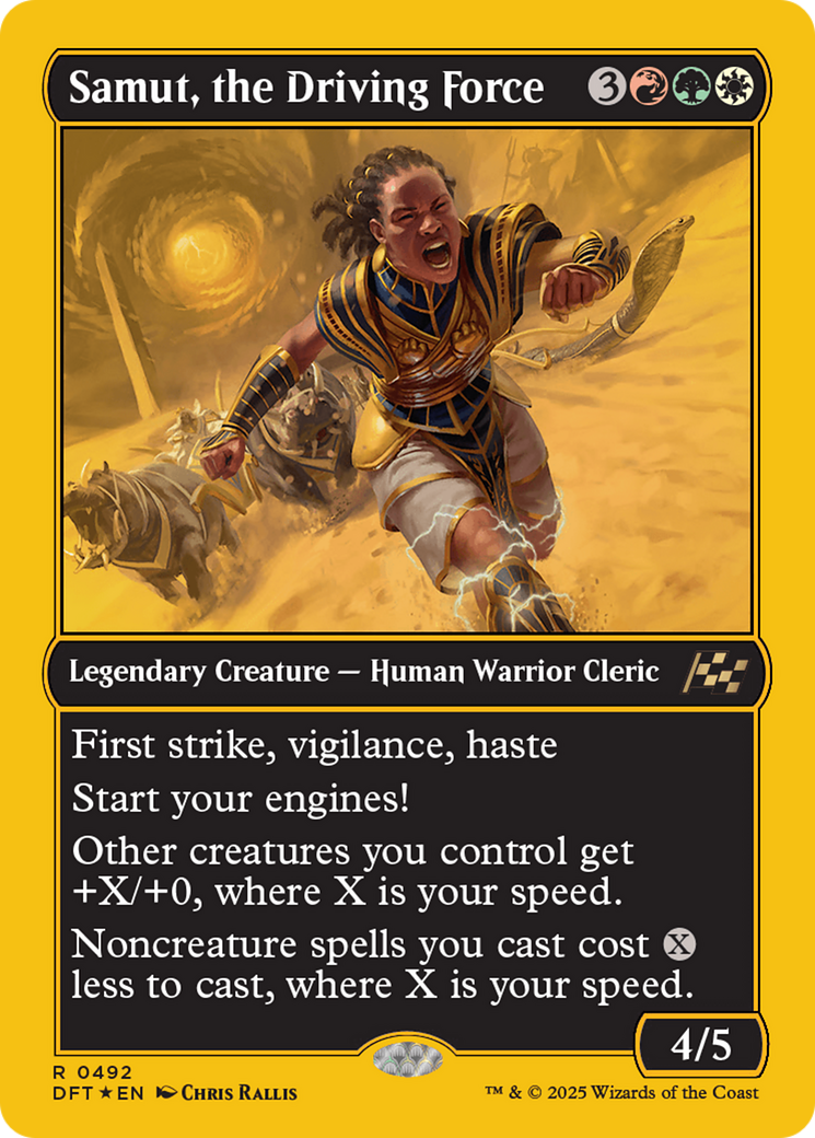 Samut, the Driving Force (First-Place Foil) (492) [Aetherdrift] foil - Deck Out Gaming