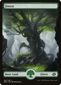 Forest (287) - Full Art (287) [The Brothers' War] foil - Deck Out Gaming