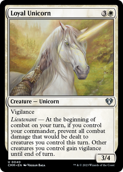 Loyal Unicorn (40) [Commander Masters] foil - Deck Out Gaming
