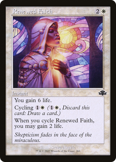Renewed Faith (Retro Frame) (269) [Dominaria Remastered] foil - Deck Out Gaming