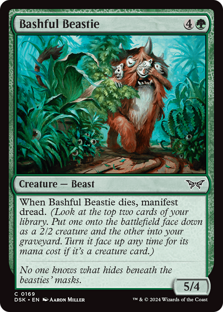 Bashful Beastie (169) [Duskmourn: House of Horror] - Deck Out Gaming
