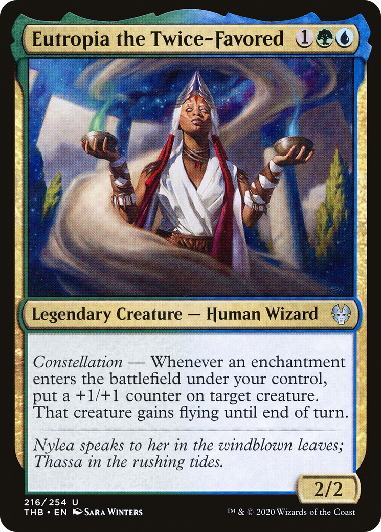Eutropia the Twice-Favored (216) [Theros Beyond Death] foil - Deck Out Gaming