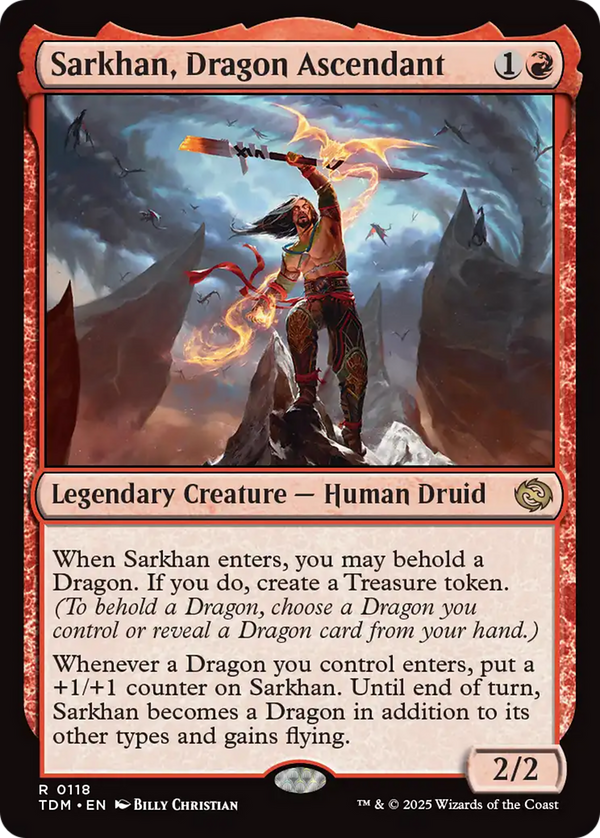 Sarkhan, Dragon Ascendant (118) [Tarkir: Dragonstorm] foil - Deck Out Gaming