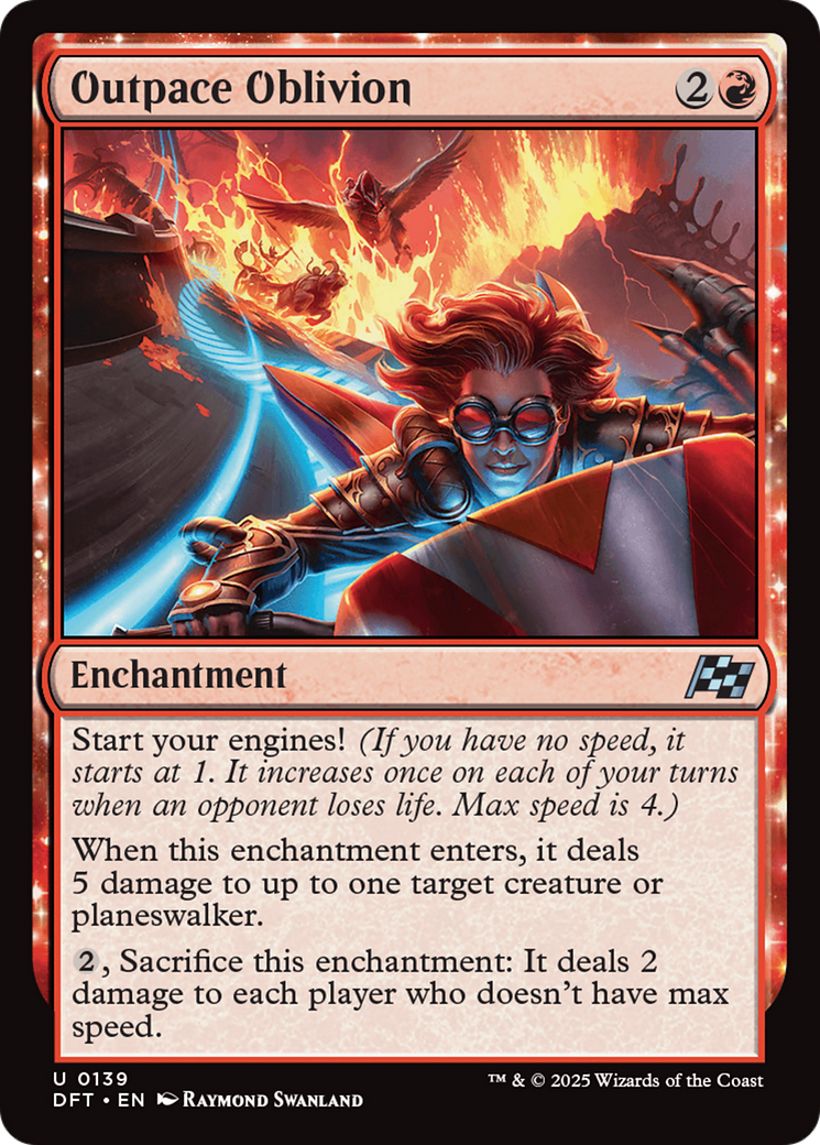 Outpace Oblivion (139) [Aetherdrift] foil - Deck Out Gaming