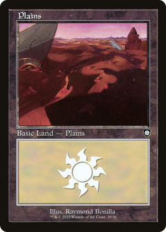 Plains (29) (Retro Frame) (29) [Commander: The Brothers' War] - Deck Out Gaming