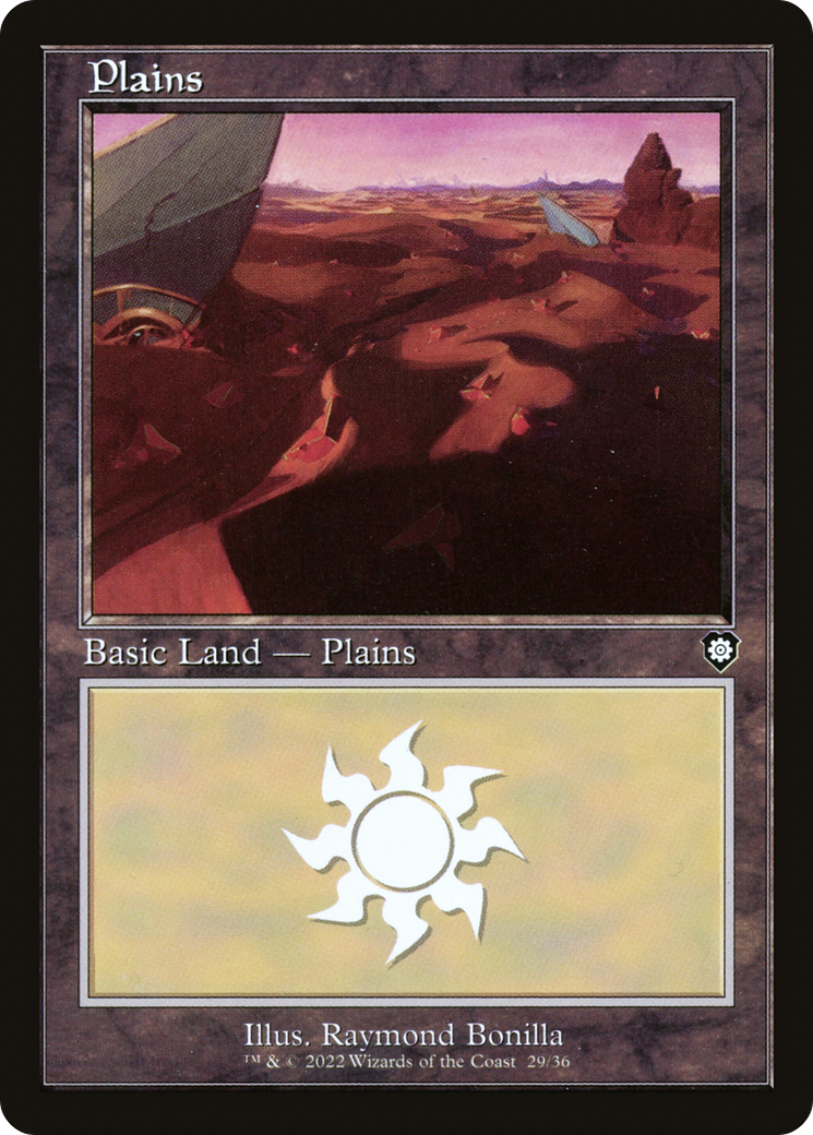 Plains (29) (Retro Frame) (29) [Commander: The Brothers' War] - Deck Out Gaming