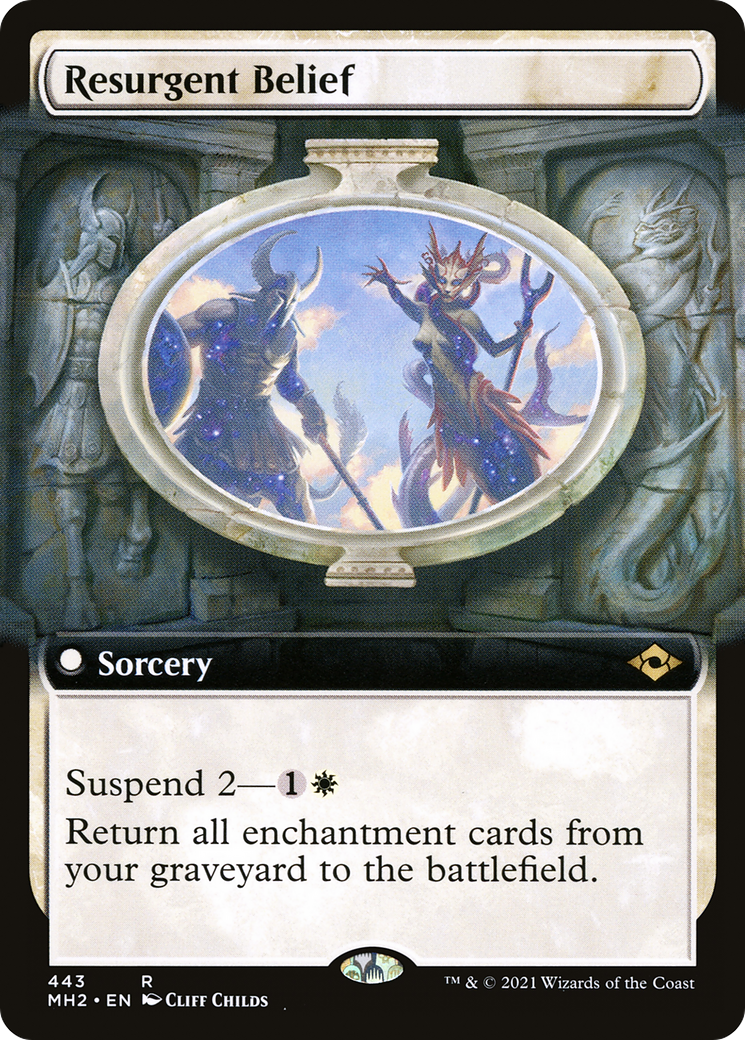 Resurgent Belief (Extended Art) (443) [Modern Horizons 2] foil - Deck Out Gaming