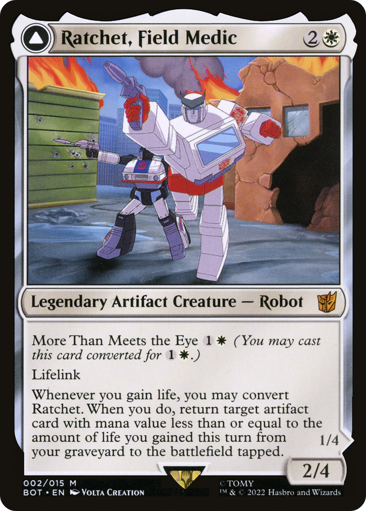 Ratchet, Field Medic (2) [Universes Beyond: Transformers] foil - Deck Out Gaming