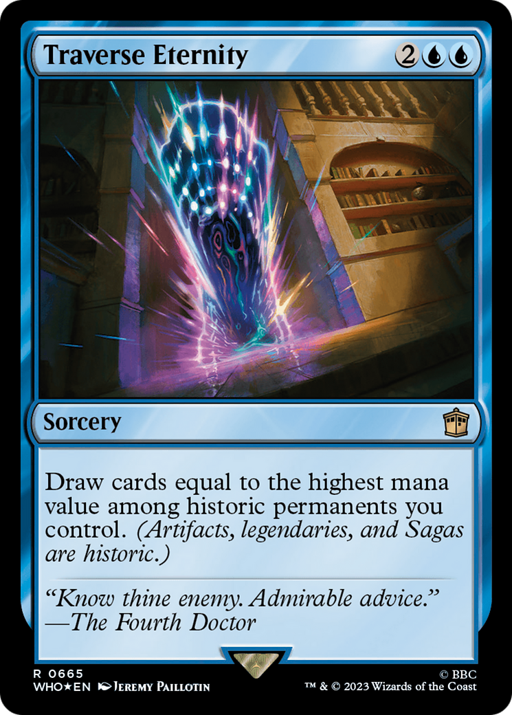 Traverse Eternity (Surge Foil) (665) [Doctor Who] foil - Deck Out Gaming