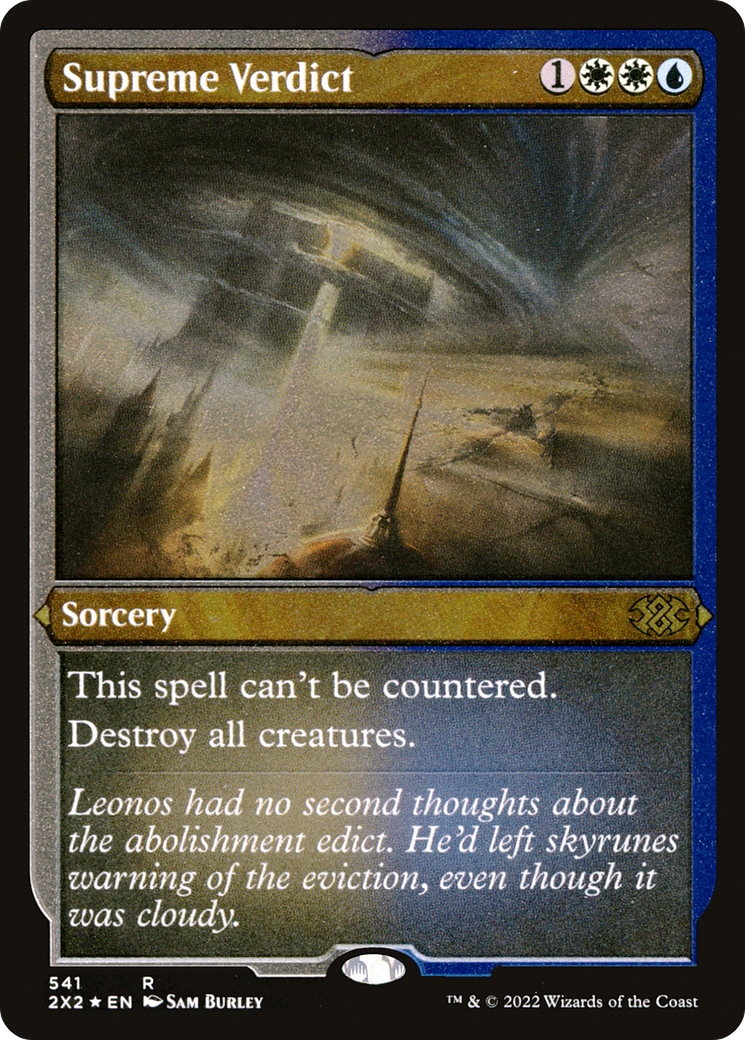 Supreme Verdict (Foil Etched) (541) [Double Masters 2022] foil - Deck Out Gaming