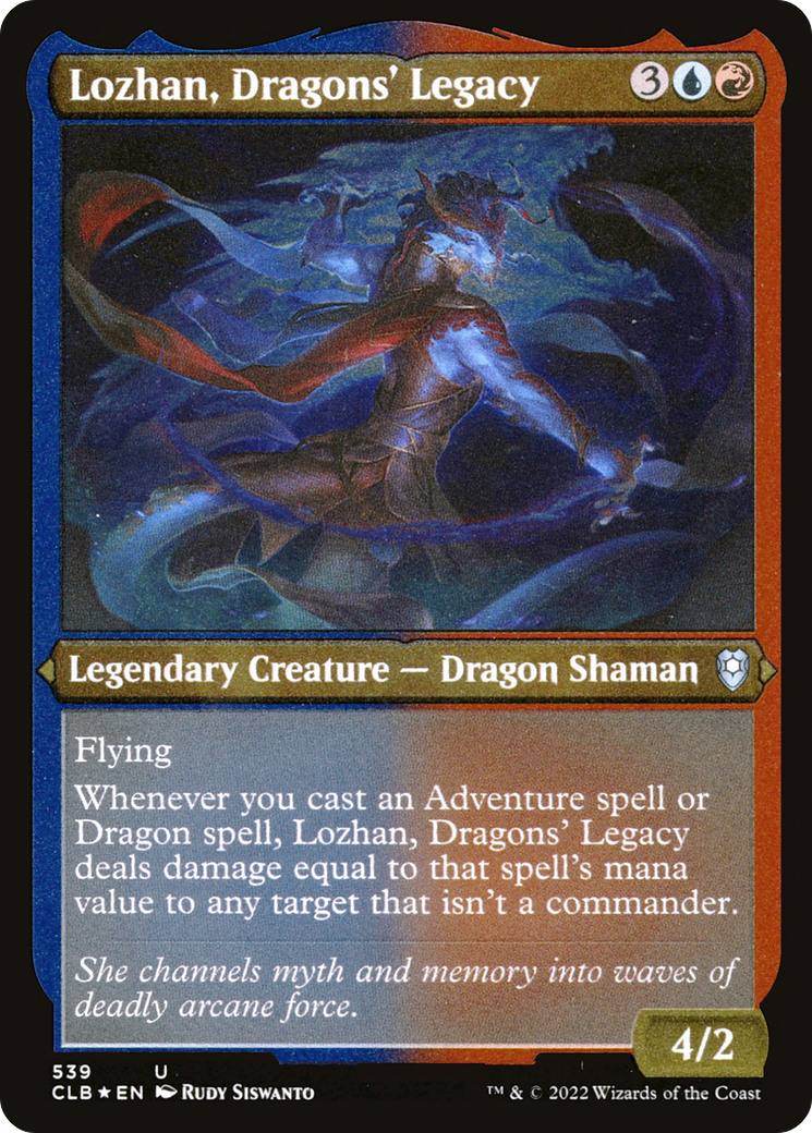 Lozhan, Dragons' Legacy (539) [Commander Legends: Battle for Baldur's Gate] etched - Deck Out Gaming