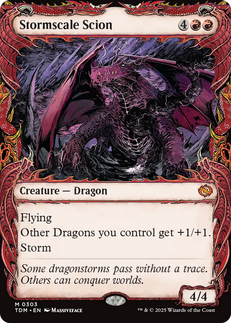 Stormscale Scion (Showcase) (303) [Tarkir: Dragonstorm] foil - Deck Out Gaming