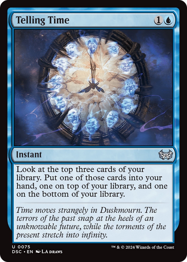 Telling Time (75) [Duskmourn: House of Horror Commander] - Deck Out Gaming