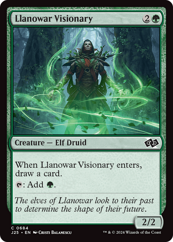 Llanowar Visionary (684) [Foundations Jumpstart] - Deck Out Gaming