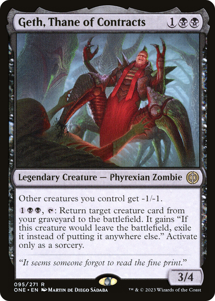 Geth, Thane of Contracts (95) [Phyrexia: All Will Be One] - Deck Out Gaming