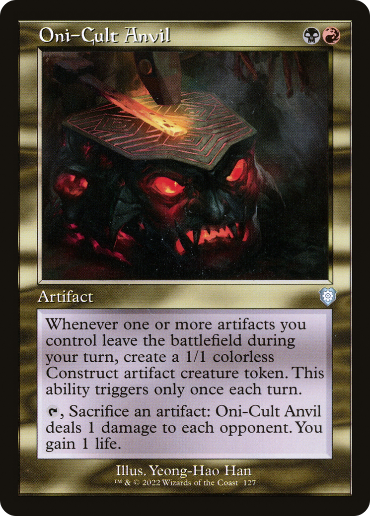 Oni-Cult Anvil (Retro Frame) (127) [Commander: The Brothers' War] - Deck Out Gaming