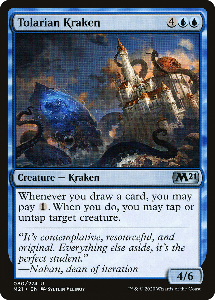 Tolarian Kraken (80) [Core Set 2021] foil - Deck Out Gaming