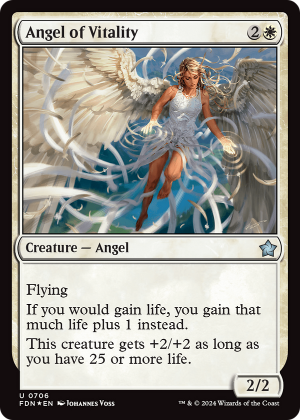 Angel of Vitality (706) [Foundations] foil - Deck Out Gaming