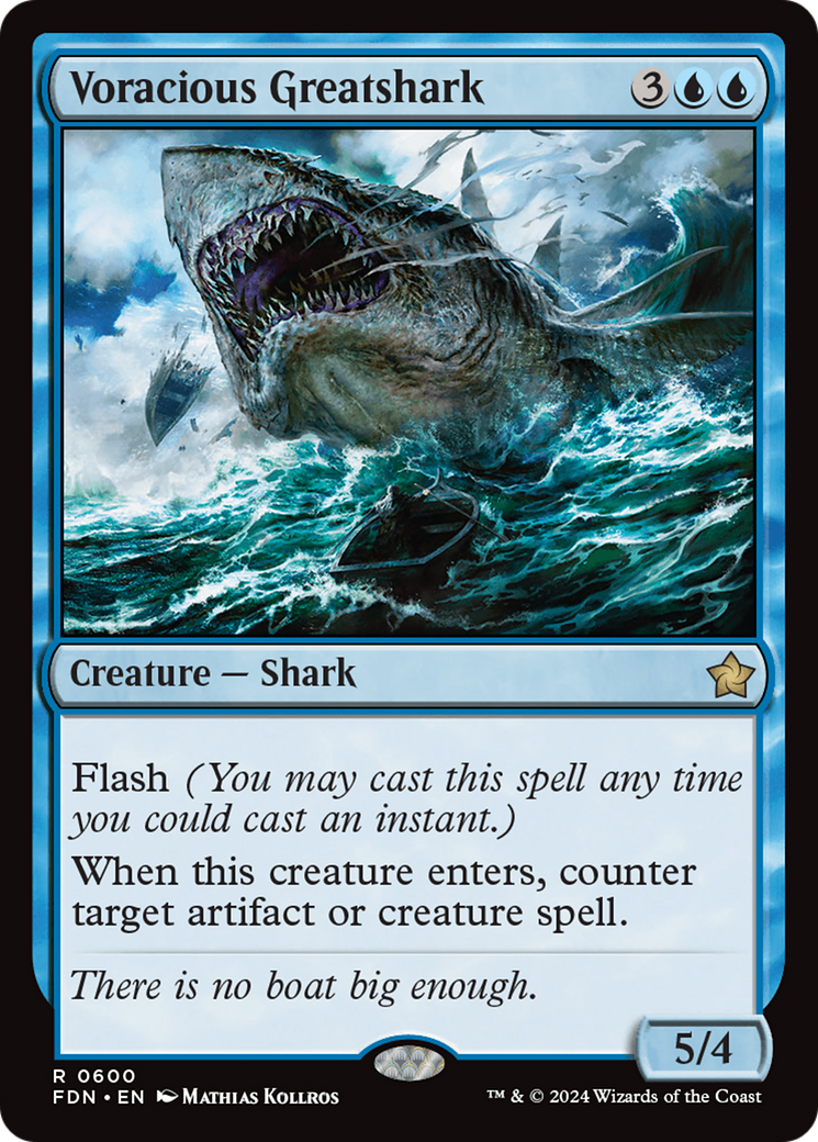Voracious Greatshark (600) [Foundations] - Deck Out Gaming