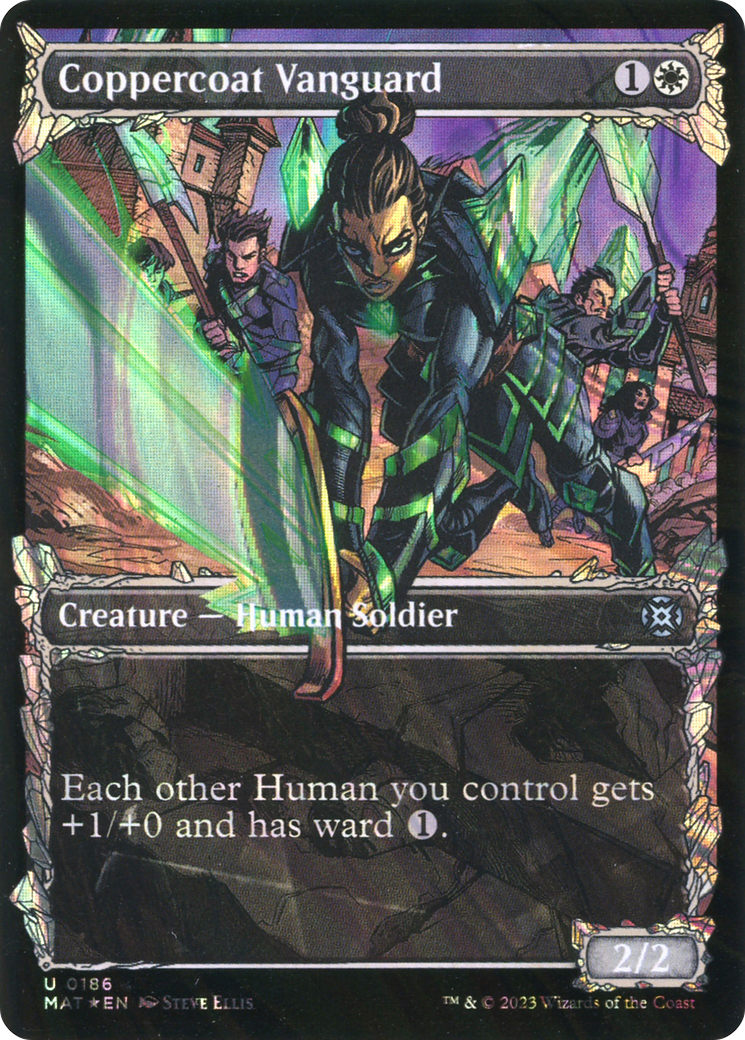 Coppercoat Vanguard (Halo Foil) (186) [March of the Machine: The Aftermath] foil - Deck Out Gaming