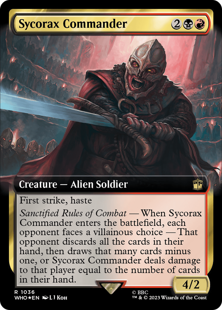 Sycorax Commander (Extended Art) (Surge Foil) (1036) [Doctor Who] foil - Deck Out Gaming