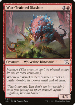 War-Trained Slasher (172) [March of the Machine] foil - Deck Out Gaming