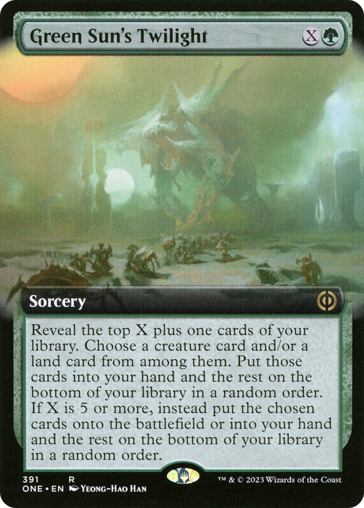 Green Sun's Twilight (Extended Art) (391) [Phyrexia: All Will Be One] - Deck Out Gaming