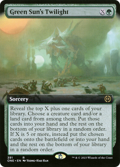 Green Sun's Twilight (Extended Art) (391) [Phyrexia: All Will Be One] foil - Deck Out Gaming
