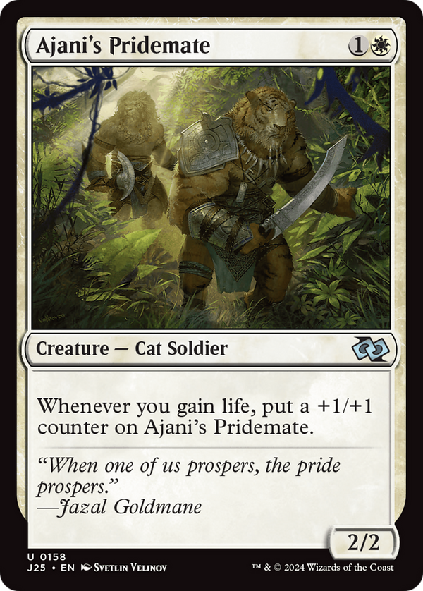 Ajani's Pridemate (158) [Foundations Jumpstart] - Deck Out Gaming