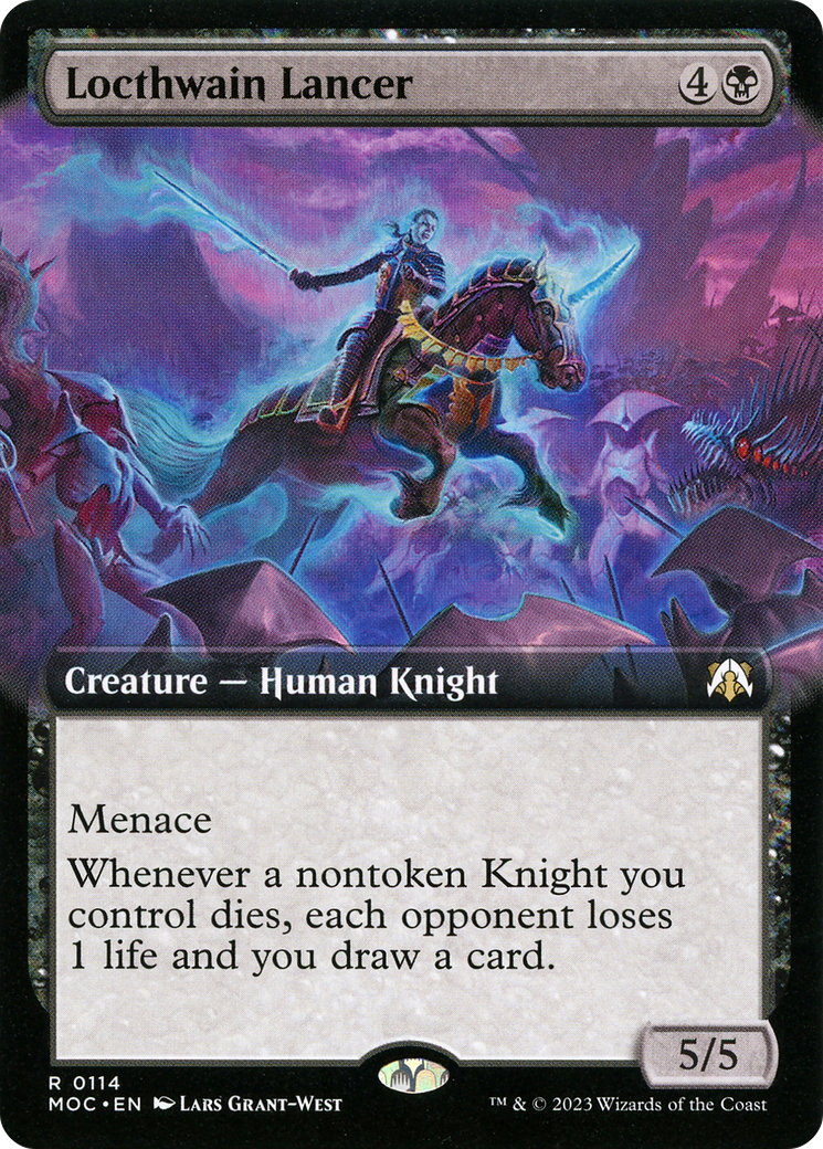 Locthwain Lancer (Extended Art) (114) [March of the Machine Commander] - Deck Out Gaming