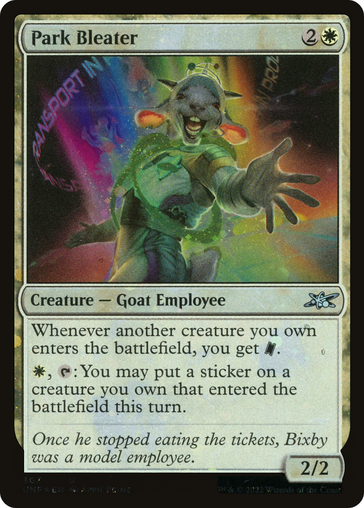 Park Bleater (Galaxy Foil) (307) [Unfinity] foil - Deck Out Gaming