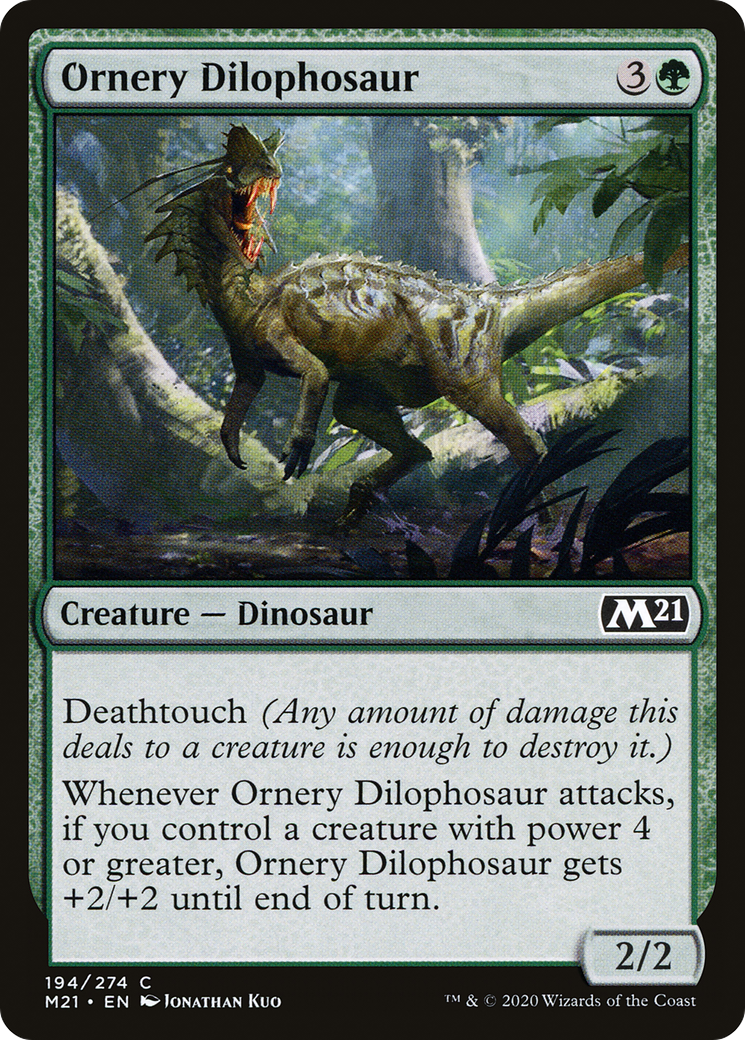 Ornery Dilophosaur (194) [Core Set 2021] - Deck Out Gaming