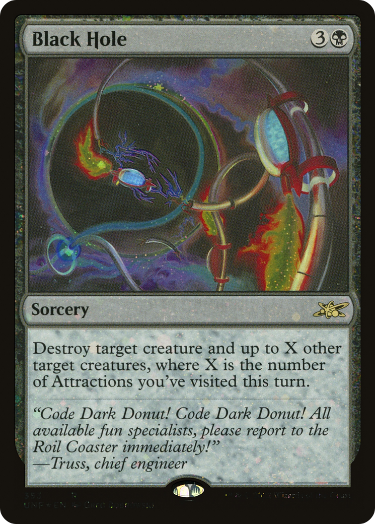 Black Hole (Galaxy Foil) (353) [Unfinity] foil - Deck Out Gaming