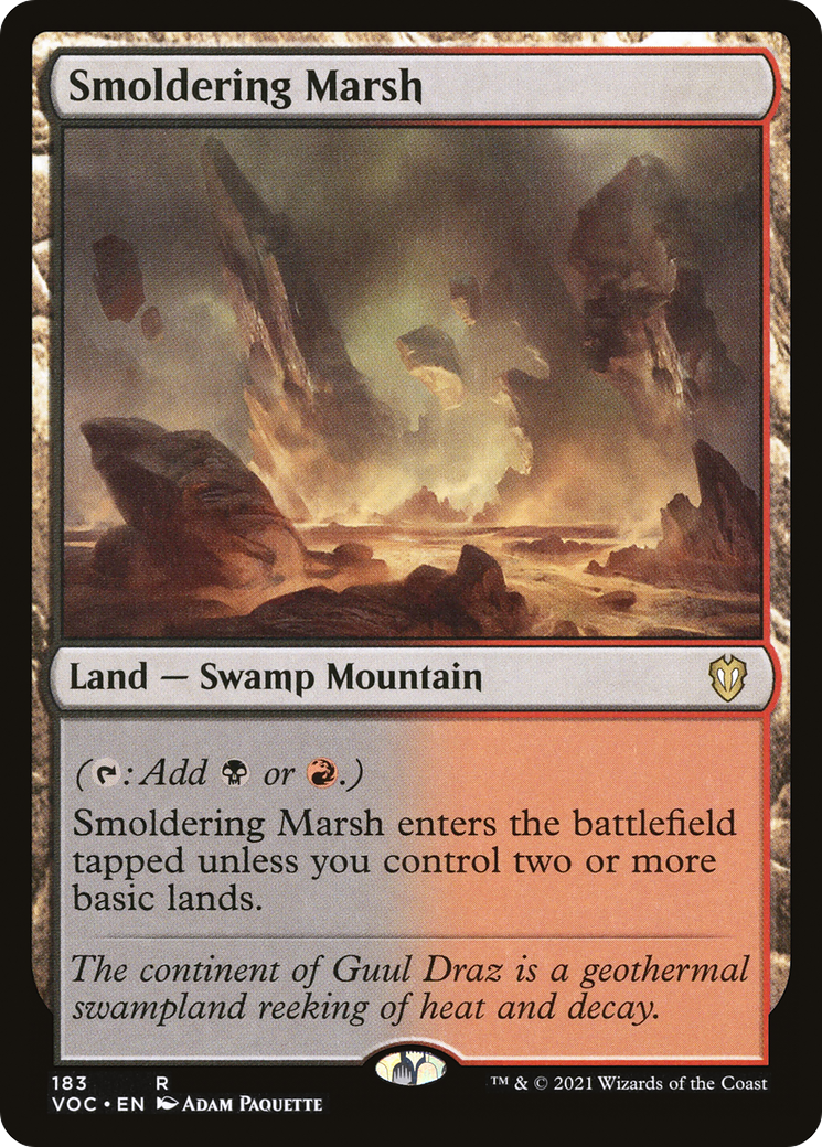Smoldering Marsh (183) [Commander: Innistrad: Crimson Vow] - Deck Out Gaming