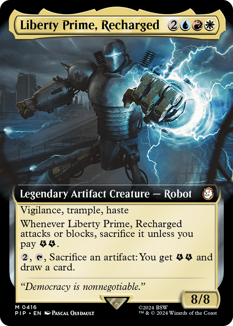 Liberty Prime, Recharged (Extended Art) (416) [Fallout] - Deck Out Gaming