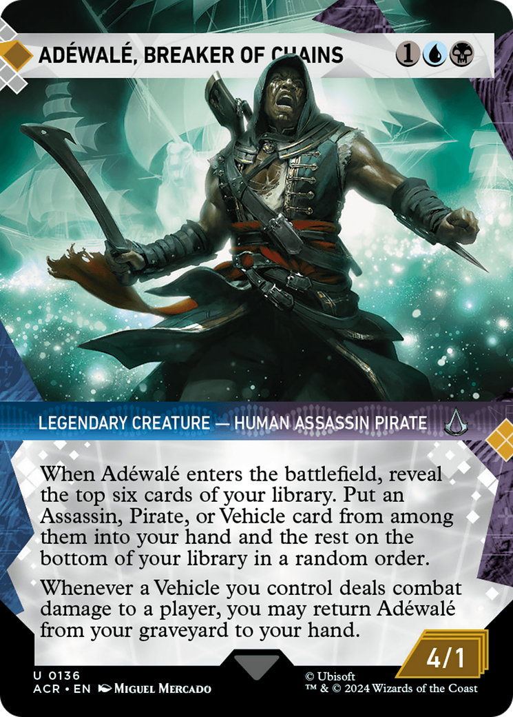 Adewale, Breaker of Chains (Showcase) (136) [Assassin's Creed] - Deck Out Gaming