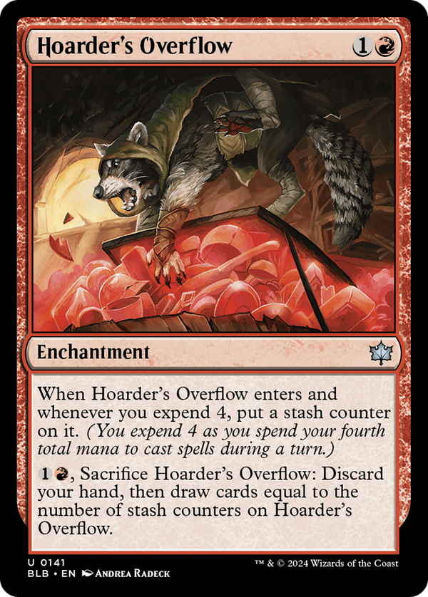 Hoarder's Overflow (141) [Bloomburrow] foil - Deck Out Gaming